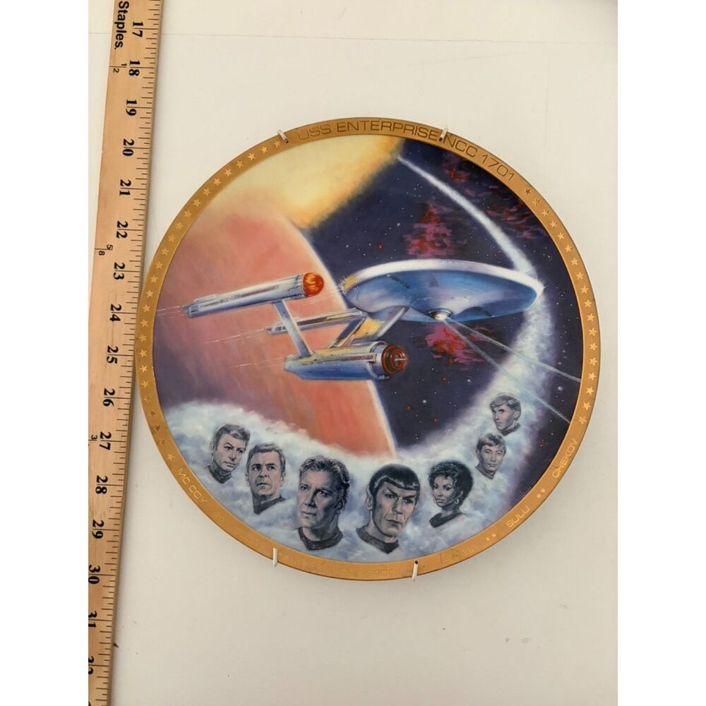 Vtg star trek USS enterprise NCC 1701 collector plate